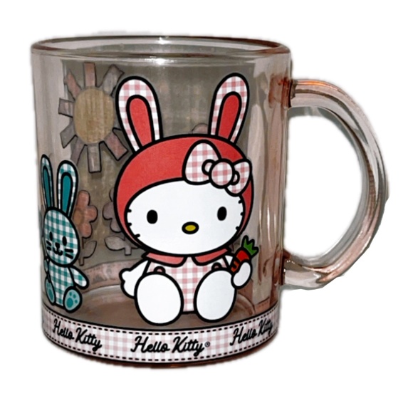 Hello Kitty Pink Transparent Mug - Picture 1 of 6